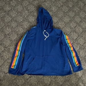 ModCloth Hoodie with Rainbow Sleeve Embellishment
